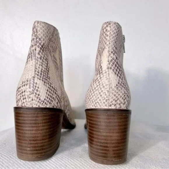 Seychelles NEW Occasion Nueutral Snake Print Ankle Boot- Size 8 - Picture 14 of 14